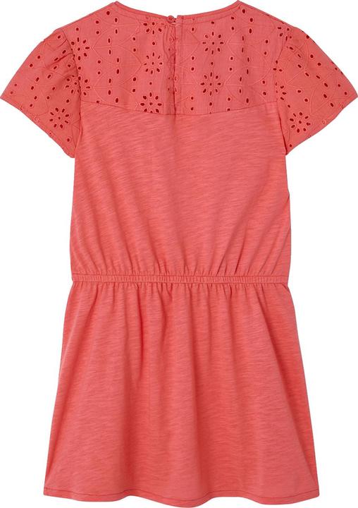 Vertbaudet Mädchen Kleid mit Lochstickerei