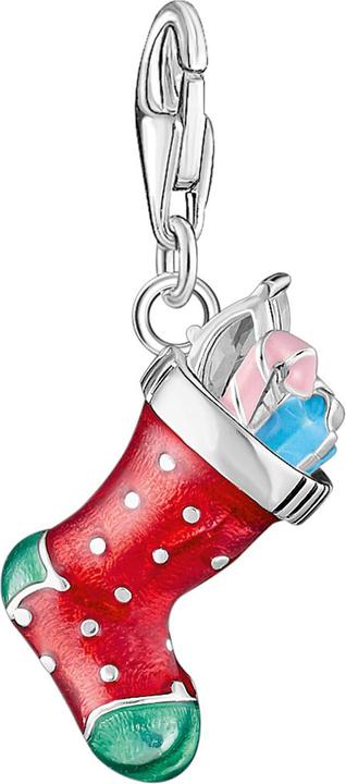 Produktbild Thomas Sabo Weihnachtssocken Charm Silber (Emaille, 925er Silber)