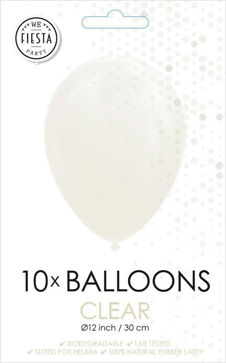Produktbild Globos Luftballons Transparent 30cm, 10 Stk.