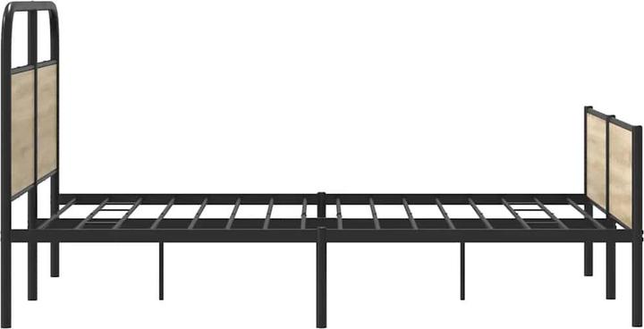 Produktbild VidaXL Bettgestell ohne Matratze 140x200 cm Sonoma-Eiche Holzwerkstoff (140 x 200 cm)