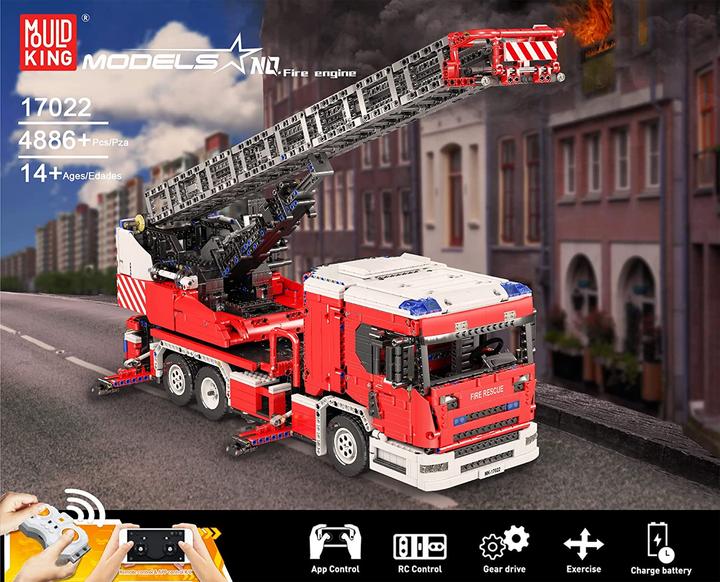 Actual product image Mould King Fire engine