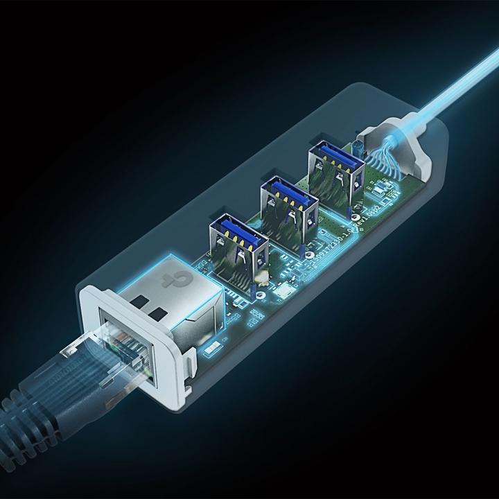 Actual product image TP-Link UE330C (USB 3.0, RJ45 Gigabit Ethernet (1x))