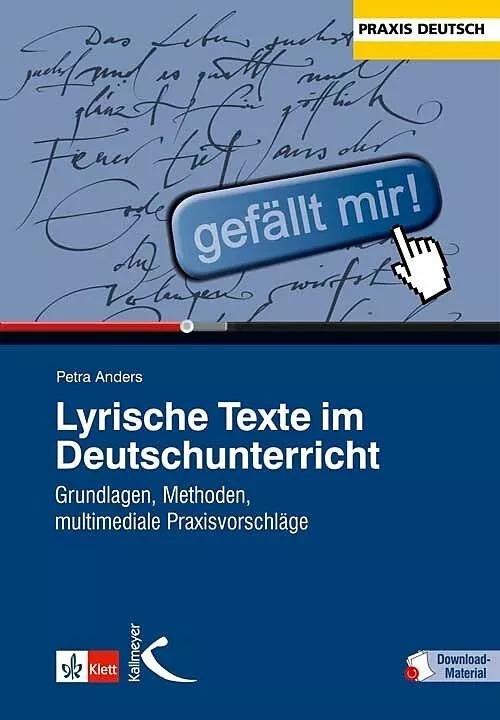 Actual product image Lyrische Texte im Deutschunterricht (German, Petra Anders, 2013)