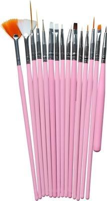 Sunoneset Nail Art Pinsel Rosa 15 Stück
