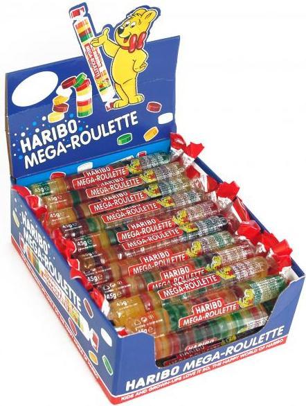 Image du produit Haribo Gelée de fruits méga-ROULES (40 pcs, 1800 g)