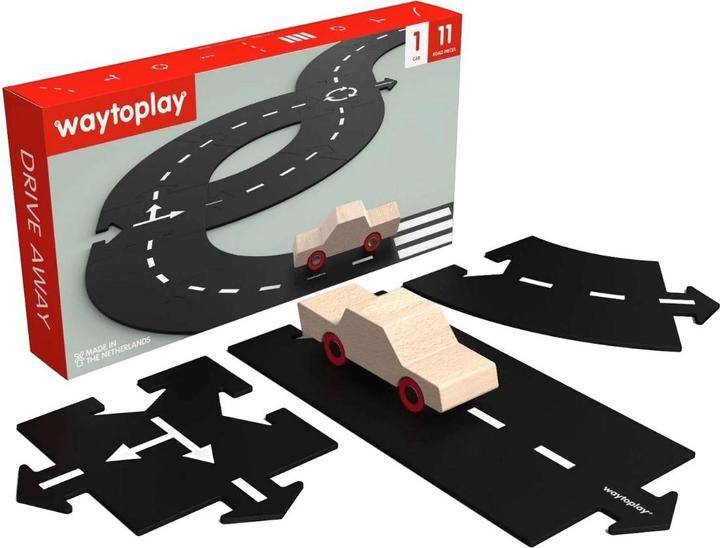 Actual product image Waytoplay 16-piece rubber motorway starter kit