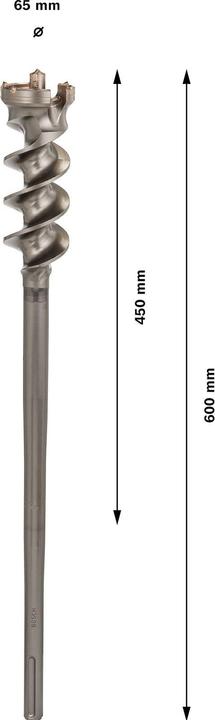 Actual product image Bosch Professional Zubehör PRO SDS max-9 break through drill bit, 65 x 450 x 600 mm (65 mm)