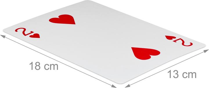 Image du produit Relaxdays Cartes poker (Allemand)