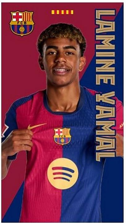 FC Barcelona Badetuch Lamine Yamal Schräge Teilung (140 x 70 cm)
