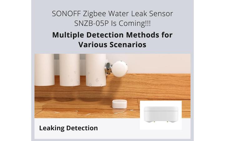 Immagine prodotto Sonoff SNZB-05P Sensore di perdita d'acqua ZigBee