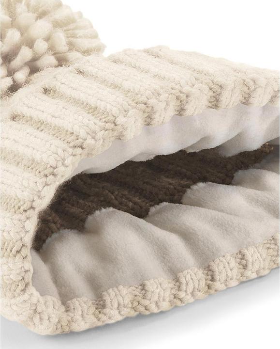 Actual product image Beechfield Unsiex Pom-pom Hat With Cable Knit Adult (One size)