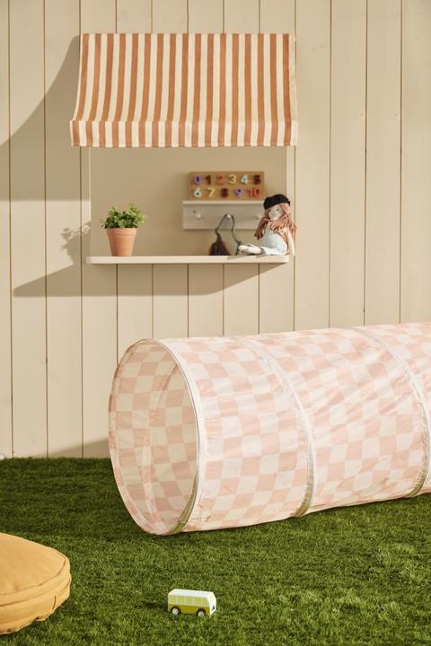 Produktbild Kids Concept Spieltunnel Karo apricot