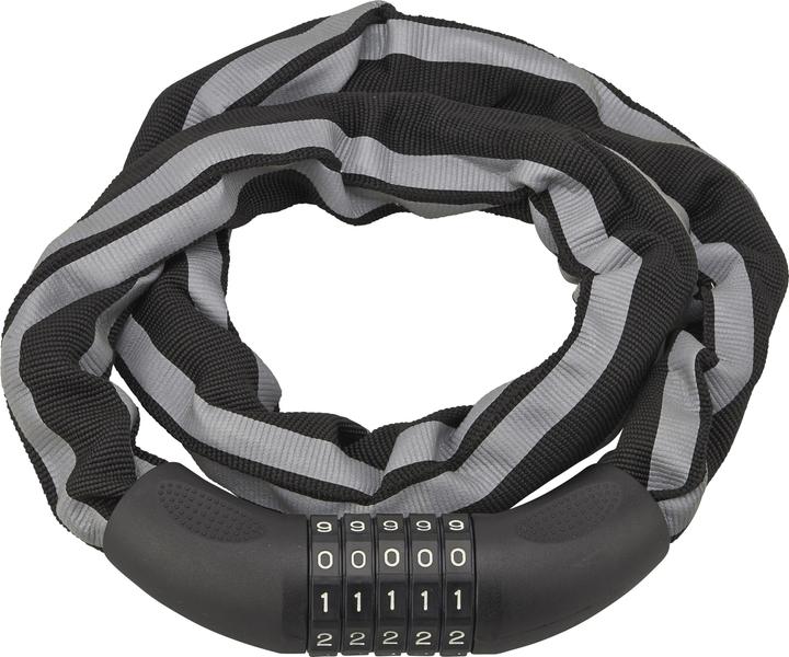 Produktbild Thirard Biker Zahlenschloss, 5 Ziffern, Stahlkette, Motorrad, 0.9m (90 cm)