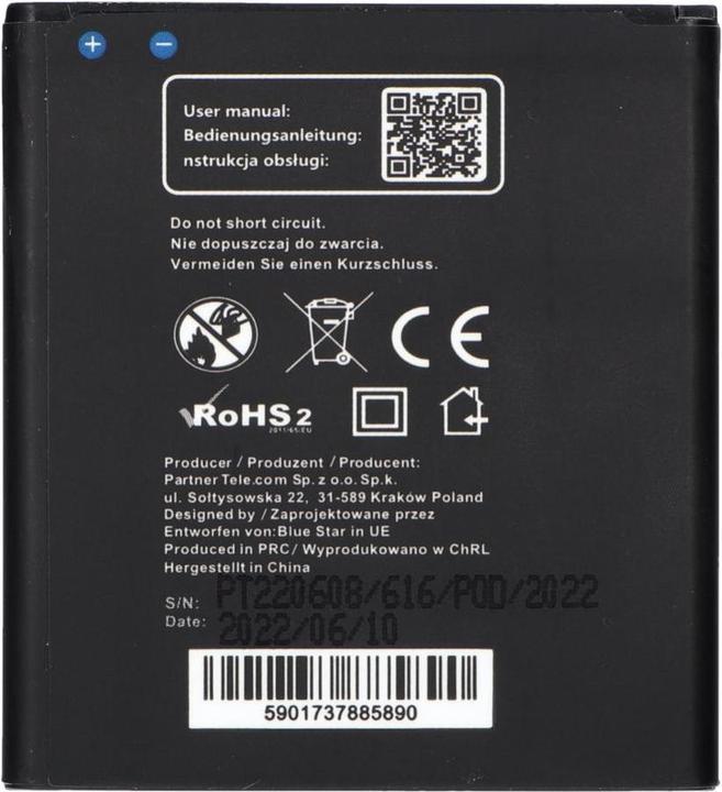 Actual product image Partner Telecom Battery Blue Star BLUE STAR PREMIUM battery for SAMSUNG Core Prime G3608 G3606 G3609 1700 mAh