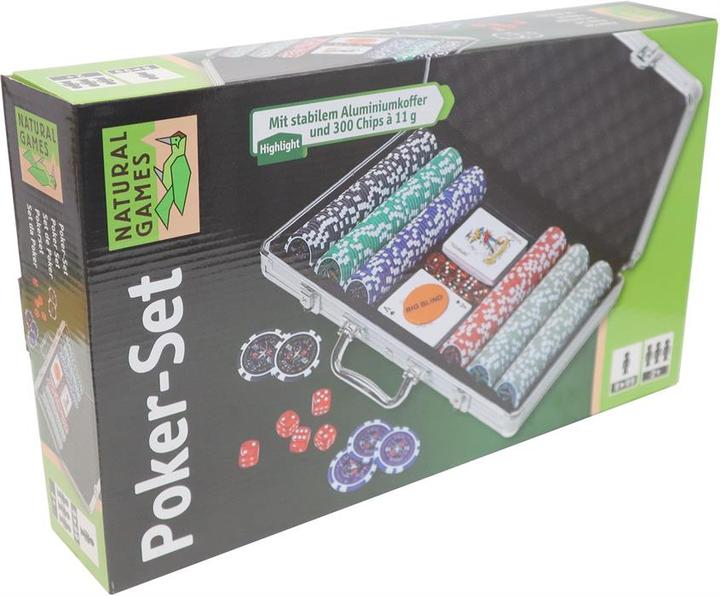 Immagine prodotto Natural games Set da poker in valigetta di alluminio (Tedesco)