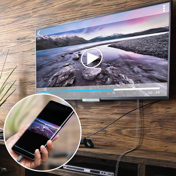 Image du produit Avizar Câble USB MHL femelle vers HDMI mâle vers mâle HDTV Smartphone/tablette (1.80 m, HDMI)