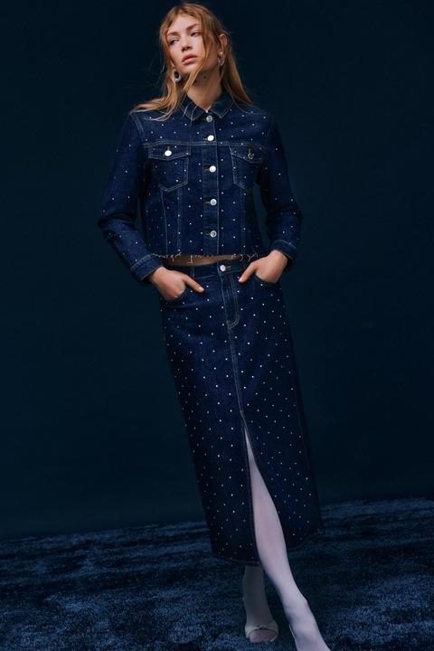 Produktbild Vila High Waist Midirock (38)