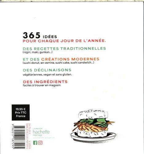 Produktbild 365 sushis & makis : une idée pour chaque jour de l'année (Französisch, Collectif, 2024)