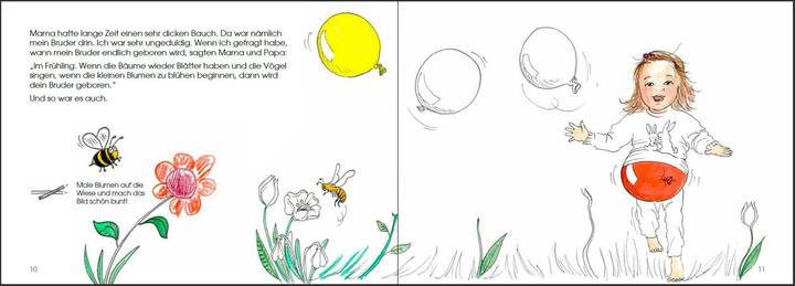 Actual product image The sibling doodle colouring book for all big sisters and brothers aged 3 and over
