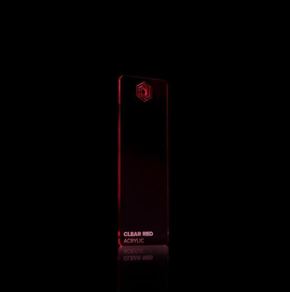 Actual product image flux Acrylic glass plate - Beamo - Clear Red (21 cm, 30 cm)