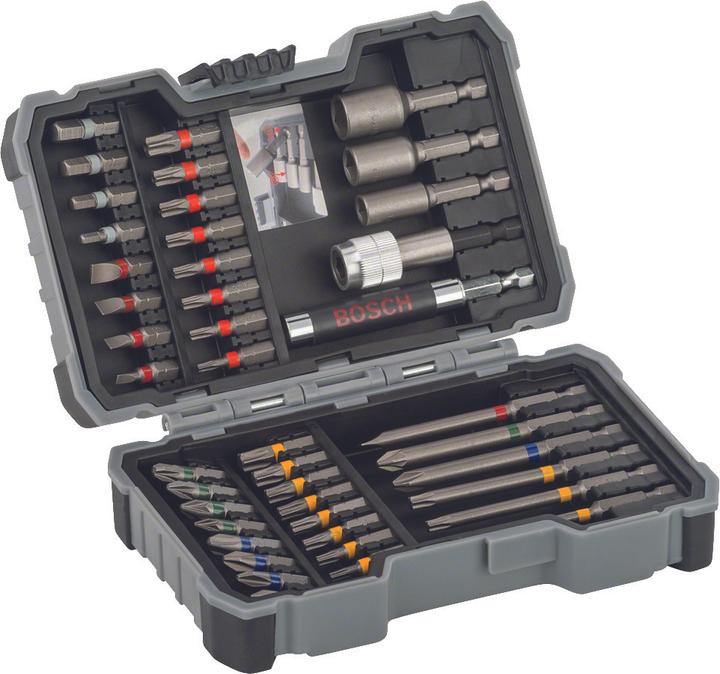 Produktbild Bosch Professional Professional Set: Akku-Bohrschrauber GSR 12V-15, 2x 2,0-Ah-Akku, 43-tlg. Bit-Set (Akkubetrieb)