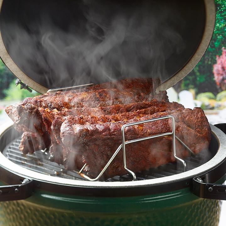 Image du produit BIG Green Egg Ribs and Roasting Rack voor M en S rvs (côtes et grille de rôtissage de l'oeuf vert pour