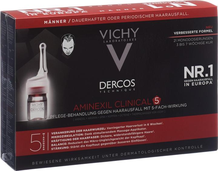 Actual product image Vichy Dercos Aminexil Clinical 5 (126 ml)