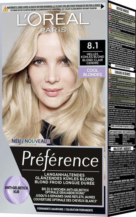 Immagine prodotto L'Oréal Paris Preference Cool Blondes (Biondo chiaro cendré, Biondo chiaro e freddo)