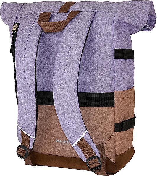 Actual product image Walker School rucksack Roll up two Lavend/Biscuit (30 l)