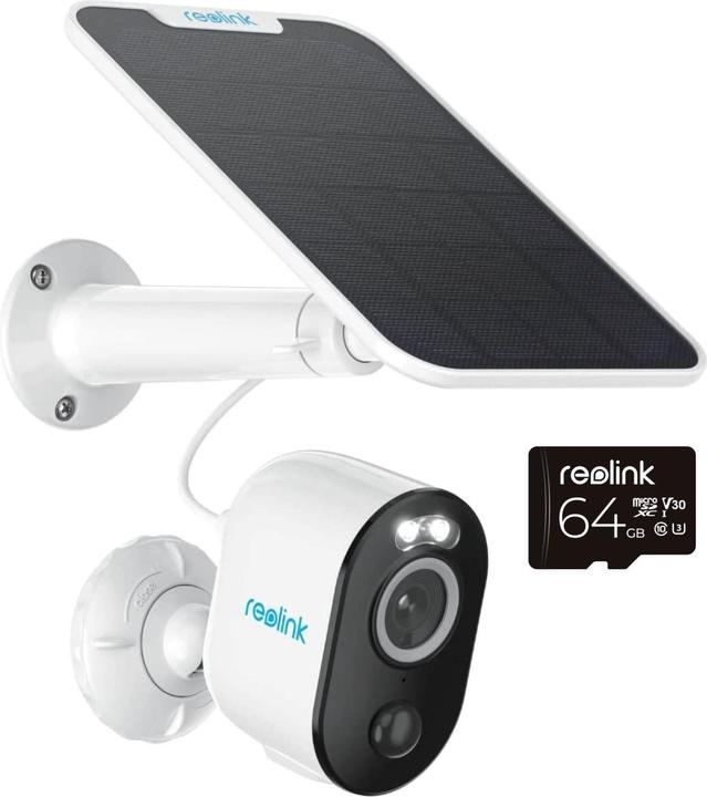 Image du produit Reolink Argus Series B330+Solar Panel+64GB SD Card-5MP (2560 x 1440 Pixels)