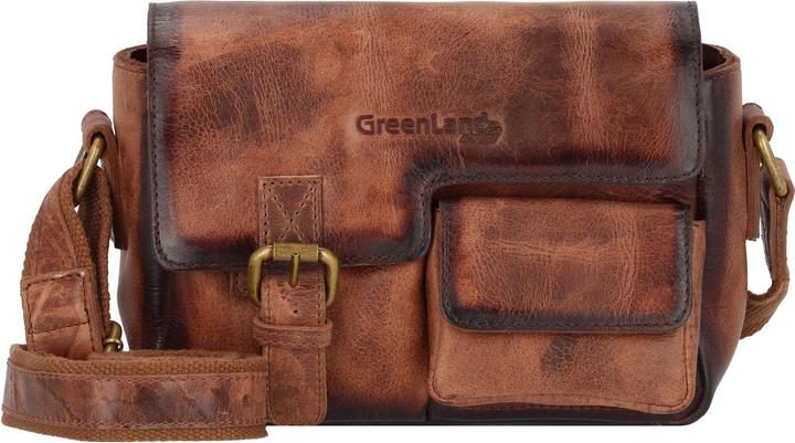 Actual product image Greenland Nature Mascu & Line shoulder bag leather 23 cm