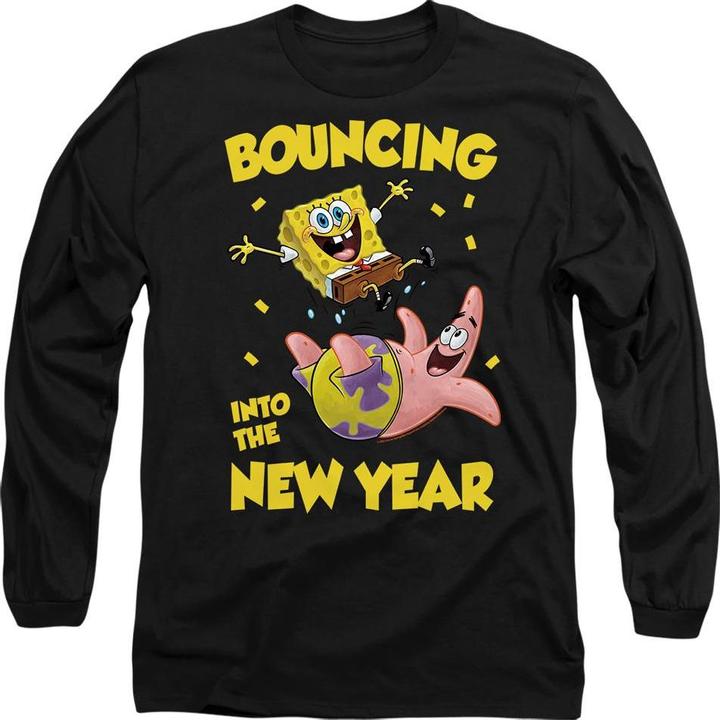 Image du produit Spongebob Squarepants - T-shirt BOUNCING INTO THE NEW YEAR - Adulte (XXL)