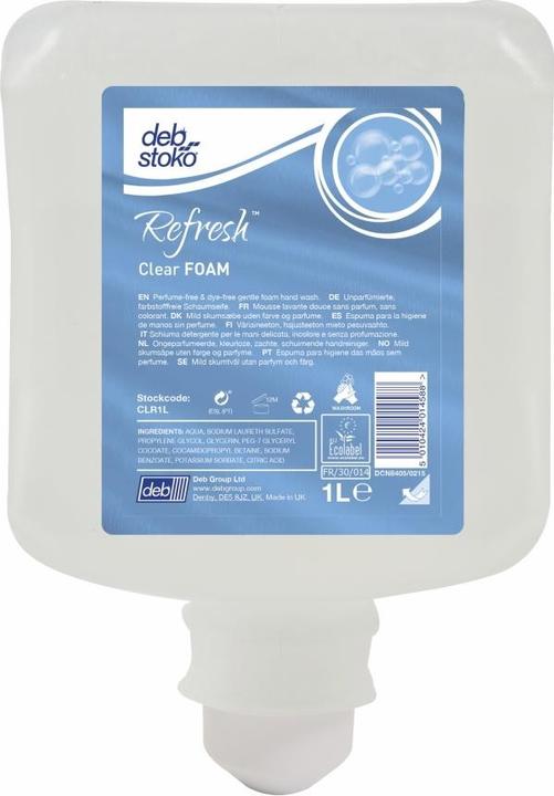 Produktbild Stoko Schaumseife Clear FOAM Pure 1 l passend für 4707 020 186 ohne Duft-/Farbstoffe (Flüssigseife, 1000 ml)