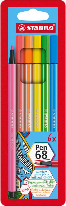 Actual product image STABILO Fibre Pen 70 (Multicoloured, 6 x)