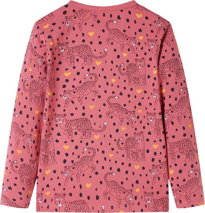 Produktbild VidaXL Kinderpyjama mit Langen Ärmeln Altrosa 104,Material: 95 (104)