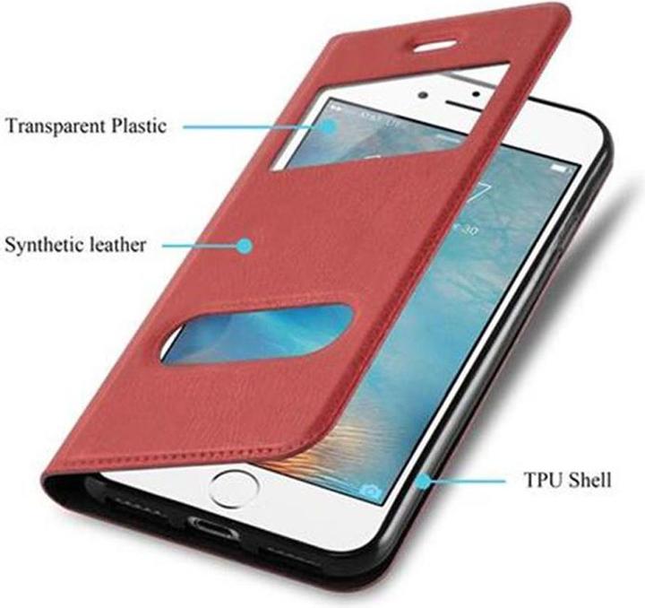 Actual product image Cadorabo Book with View double window cover (Apple iPhone 7 Plus, Apple iPhone 7s Plus, Apple iPhone 8 Plus)