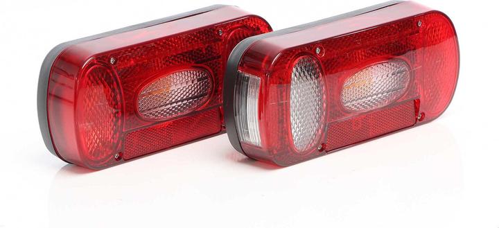 Immagine prodotto XPOtool Fanali posteriori 2 pezzi con attacco a barra T.1 Lampada per rimorchi e roulotte con luce della