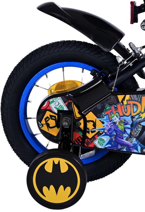 Actual product image Batman 12-inch children's bike black - safety, comfort and fun for every child! (12")