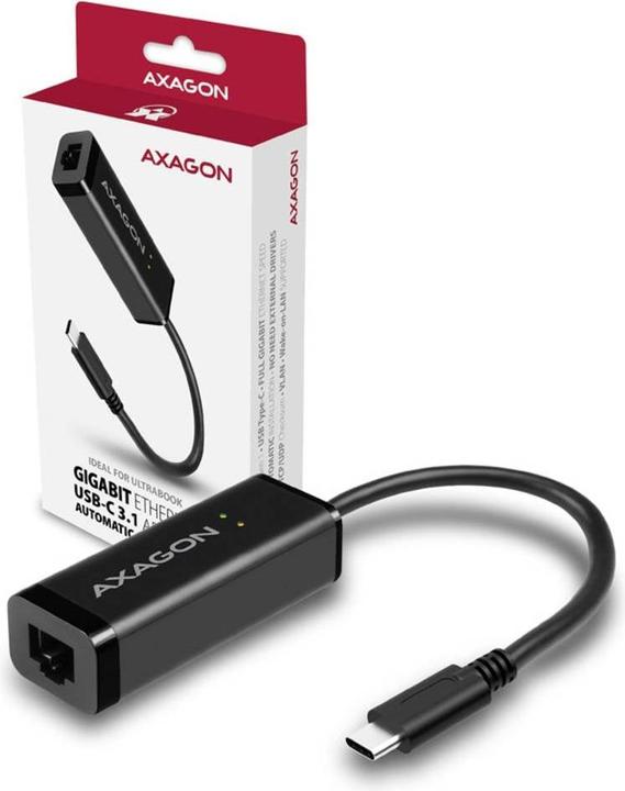 Image du produit Axagon ADE-SRC Adaptateur Gigabit Ethernet 10/100/1000 - USB 3.1 type C (USB-C, RJ45 (1x))