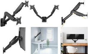 Produktbild LogiLink BP0146 Dual Monitorius Wandhalterung 17-32 Zoll Gasfeder 90-540 mm (Wand, 32")