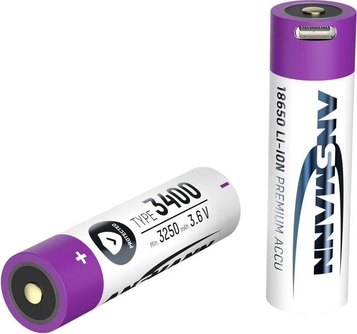 Produktbild Ansmann Li-Ion Akku 18650 (1 Stk., 18650, 3400 mAh)