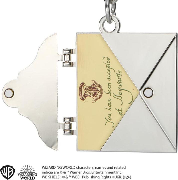 Immagine prodotto Noble Collection Harry Potter portachiavi in metallo Lettera di accettazione di Hogwarts