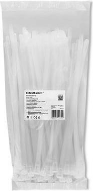 Actual product image Qoltec 52230 Reusable self locking cable (Plastic cable ties, 250 mm, 100 pcs.)
