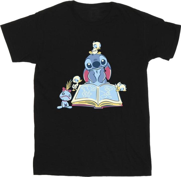 Produktbild Disney Lilo & Stitch Reading A Book TShirt (L)