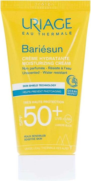 Produktbild Uriage HydrataÄnÃ­ krÃ©m na opalovÃ¡nÃ­ pro citlivou pokoÅ¾ku SPF 50+ Bariesun (Moisturizing Crea (Sonnencreme, SPF 50+, 50 ml)