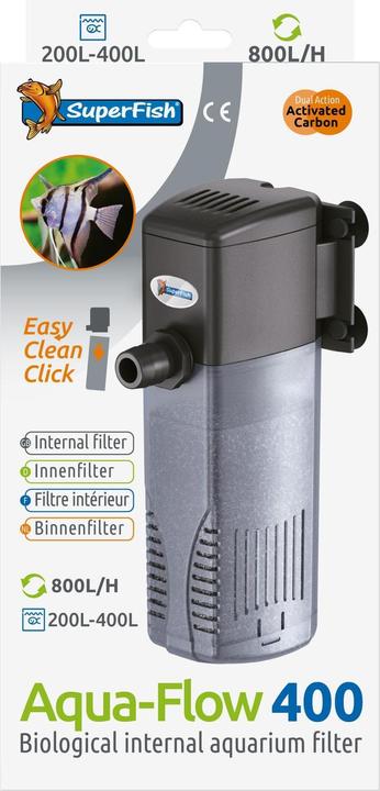Produktbild SuperFish Aquaflow 400 Filter, Produkttyp: Innenfilter, Grundfarbe (400 l, Innenfilter, Süsswasser, Salzwasser)