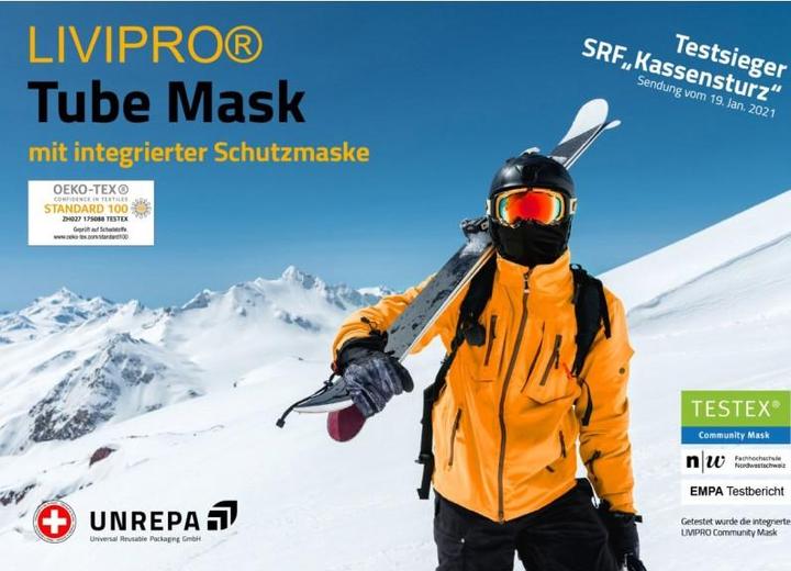 Produktbild Unrepa Tube Mask schwarz (Grösse L) (1 x)
