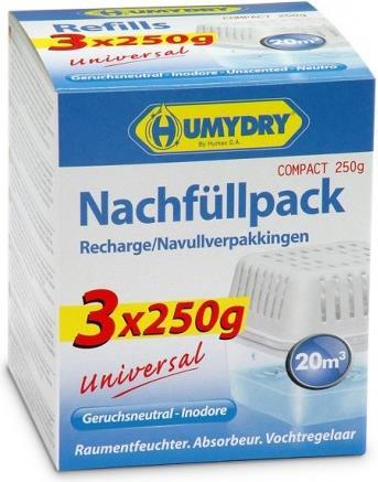 Produktbild Humydry Nachfüllpack Geruchsneutral 3x250g
