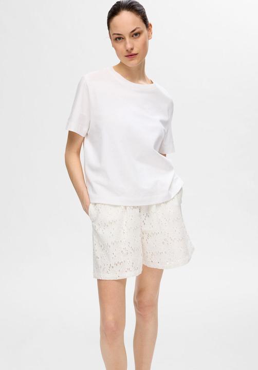 Actual product image Selected Femme Broderie Anglaise Shorts (40)
