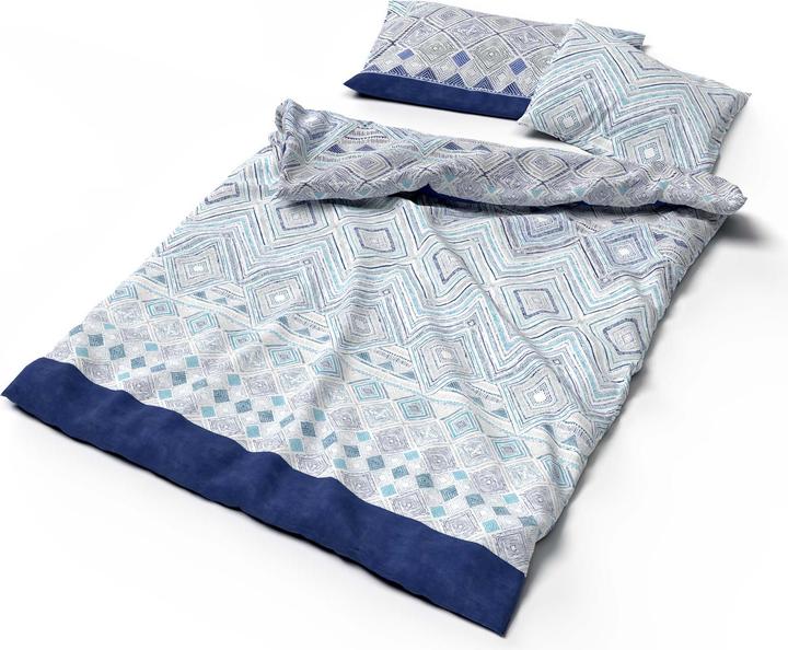 Immagine prodotto Lotus Bettwaren Biancheria da letto in bambù Lindsey turchese (Copripiumino, 135 x 170 cm)
